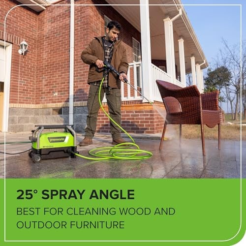 Greenworks 2100 PSI (SGS Certified) 1.2 GPM 13Amp Compact Electric Pressure Washer Telescoping Handle Power Washer for Cars, Driveways, Patios, Patio Furniture & Around Pools - Image 3