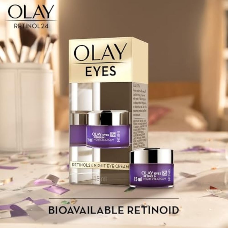 OLAY Night Eye Cream: Regenerist Retinol 24 Eye Cream, 15G - Image 5