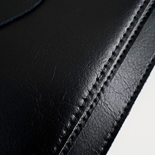 Benfan Leather Laptop Sleeve Compatible with New 15 inch MacBook Air 15 A3114 M3, Surface Laptop 15, Surface Book 13.5 Color Black - Image 5