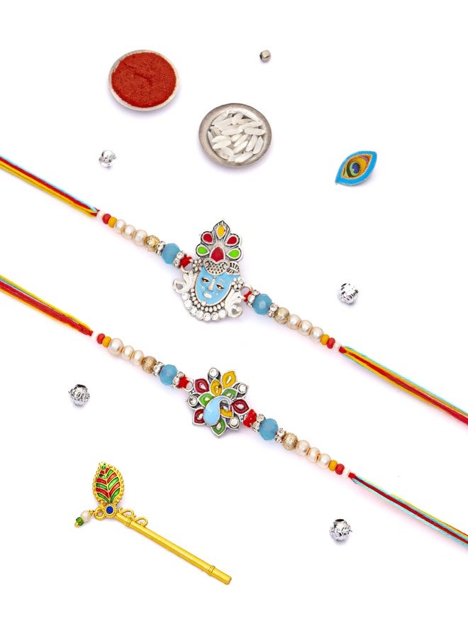 DORE® Pack of 2 Rakhi Madhur Milan Rakhi Set - Image 1