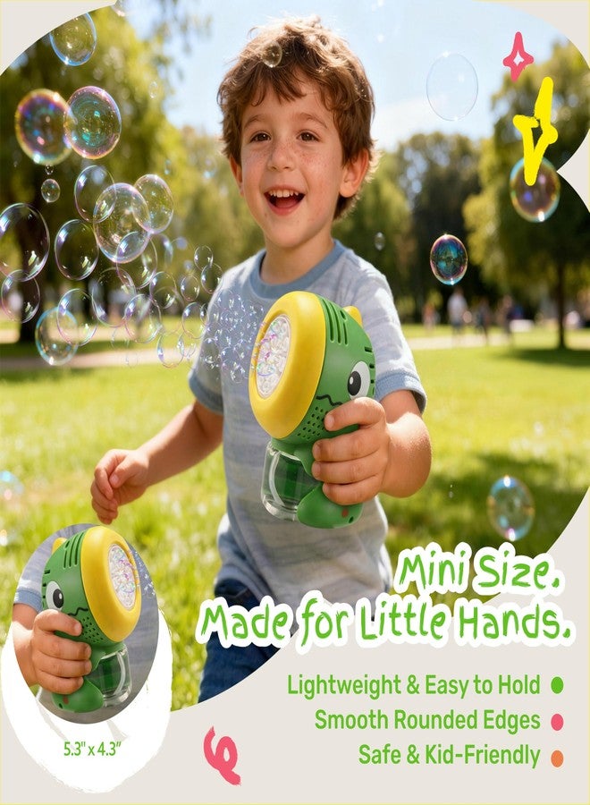 SYNCFUN 2 Pcs Dinosaur Bubble Machines for Toddlers, Unicorn Mini Bubble Machines with Bubble Solution for Kids,Toddlers, Summer Outdoor Party Favors, Kids Easter Birthday Gift - Image 2