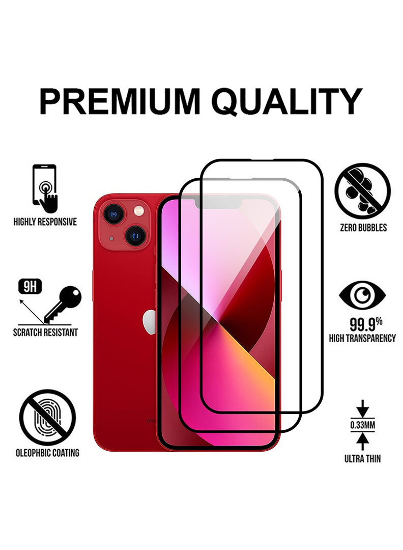 Theodor Pack of 2 Tempered Glass Screen Protector With 9H hardness For APPLE IPHONE 13 MINI 5.4 - Image 2