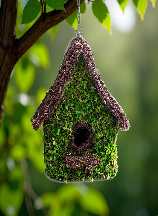 SuperMoss (56052) Maison Woven Birdhouse Medium, 9.5" by 10.5", Fresh Green - Image 2