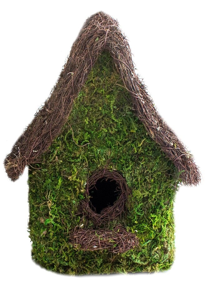 SuperMoss (56052) Maison Woven Birdhouse Medium, 9.5" by 10.5", Fresh Green - Image 1