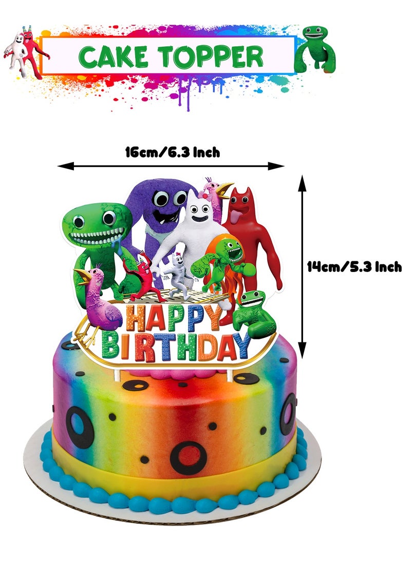 general Banban Garden Theme Birthday Party Decoration Garten of banban Flag Cake Card Balloon Spiral - Image 2