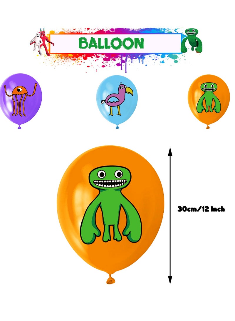 general Banban Garden Theme Birthday Party Decoration Garten of banban Flag Cake Card Balloon Spiral - Image 4