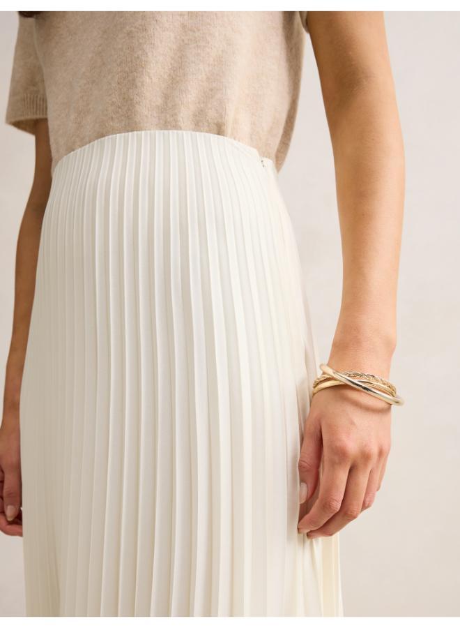 forever new Yasmin Satin Pleated Skirt - Image 4