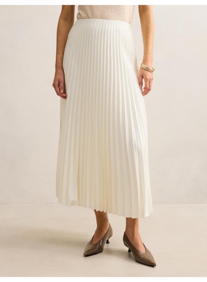 forever new Yasmin Satin Pleated Skirt - Image 1