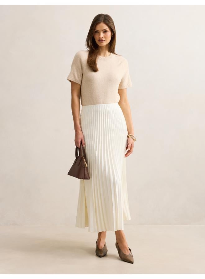 forever new Yasmin Satin Pleated Skirt - Image 5