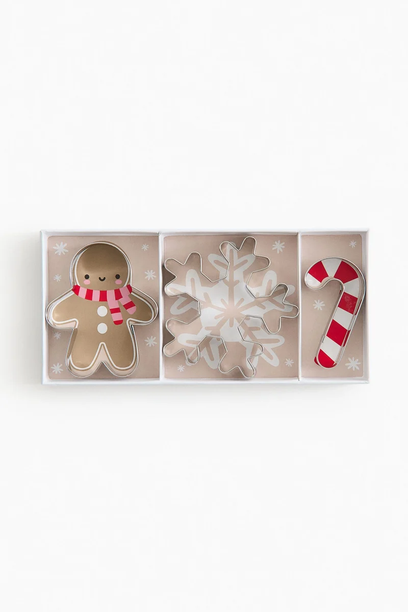 H&M 3-pack metal cookie cutters