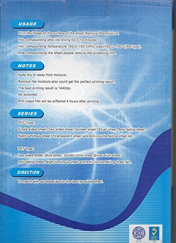 Yes Inkjet Print PVC ID Card Making Sheets Materials A4 Size 50sets No laminated - Image 5