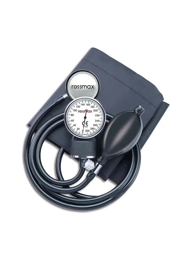 Rossmax Manual Sphygmomanometer GB102 – 300 mmHg Blood Pressure Monitor with Chrome Air Release Valve & Latex-Free Cuff