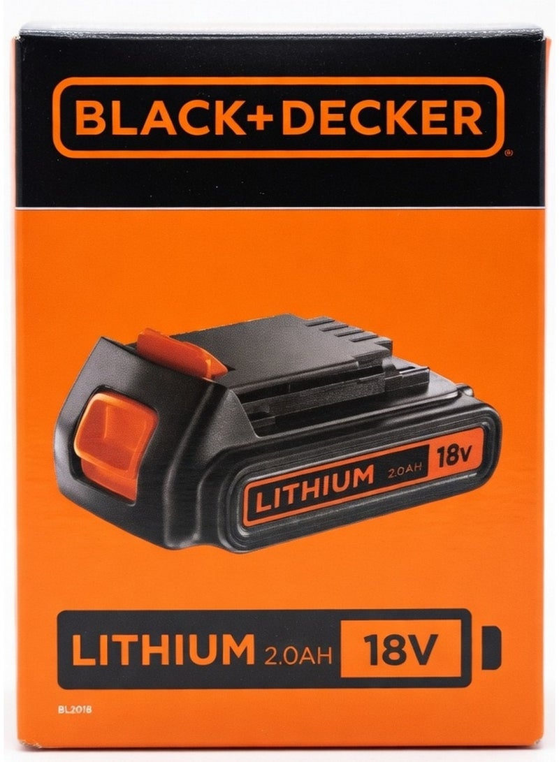 BLACK+DECKER Battery For Diy Work Compatible Diy Garden Tools Handy Compact Versatile 18V Li-Ion 2.0Ah - Image 1