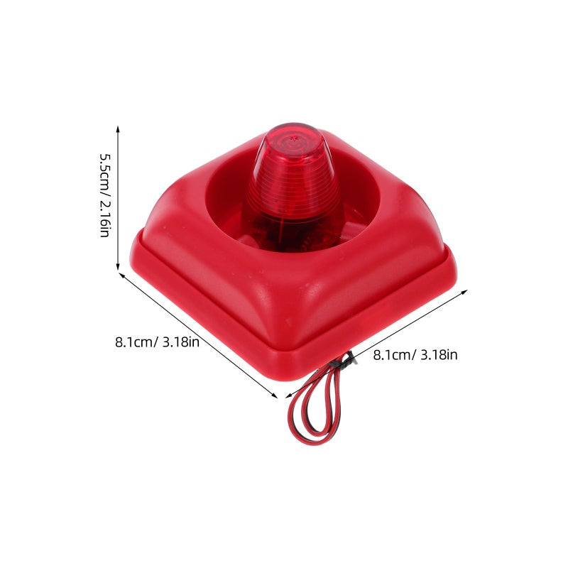 12V 24V Fire Alarm Siren Loud Horn Sound Light Warning for Vehicle Facility Safety - Image 3