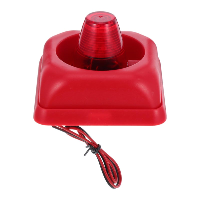 12V 24V Fire Alarm Siren Loud Horn Sound Light Warning for Vehicle Facility Safety - Image 2