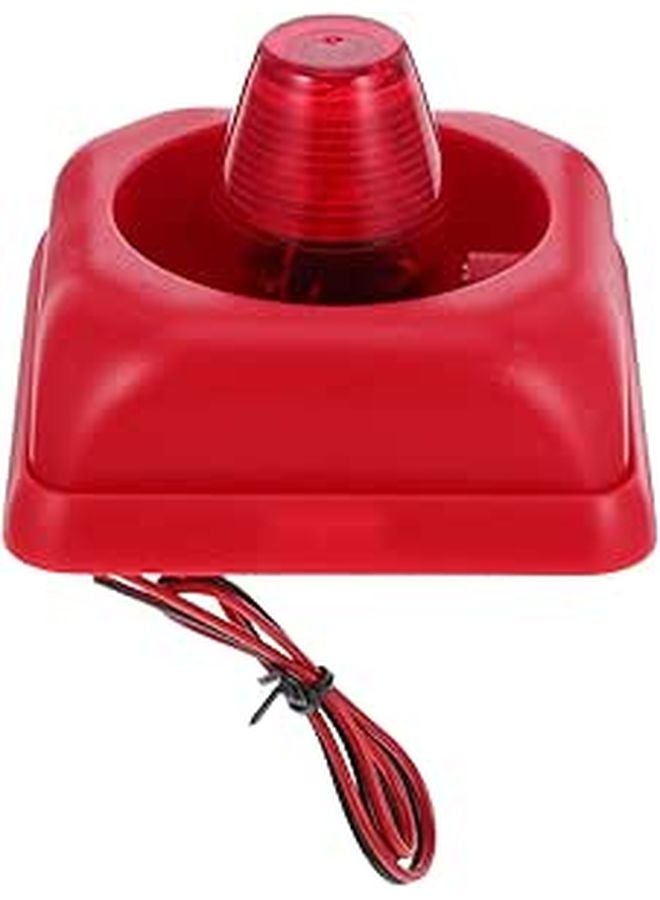 12V 24V Fire Alarm Siren Loud Horn Sound Light Warning for Vehicle Facility Safety - Image 1