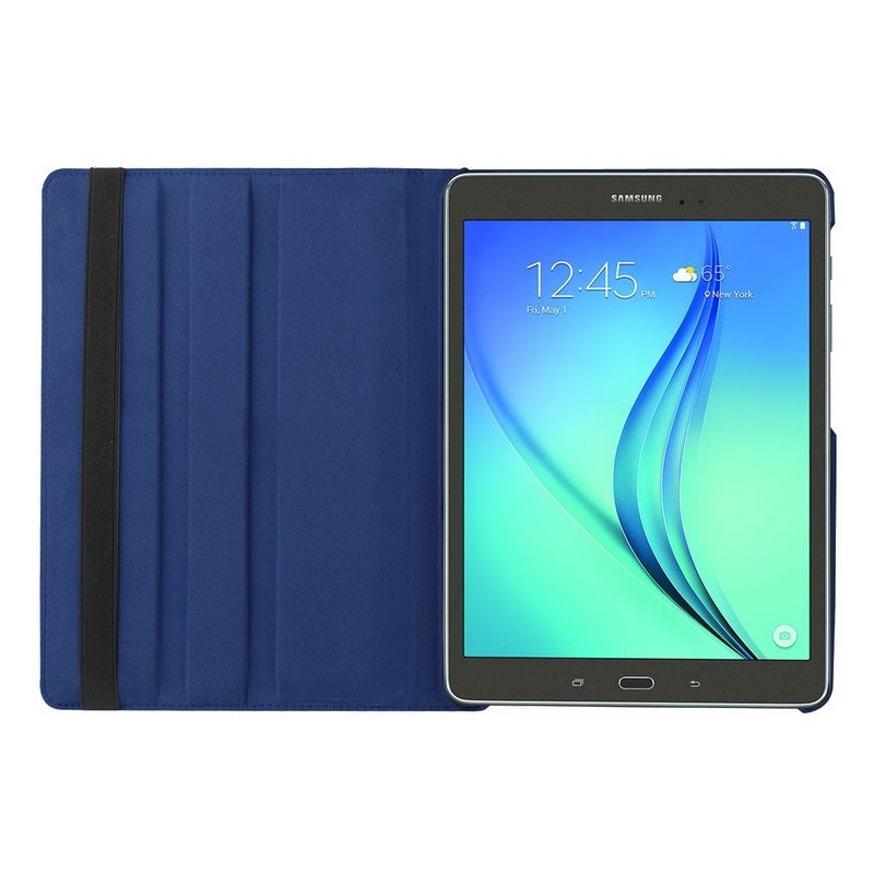 Litchi Texture 360 Degree Rotation Leather Case With Holder For Galaxy Tab S2 9.7 / T815 / T810(Dark Blue) - Image 5