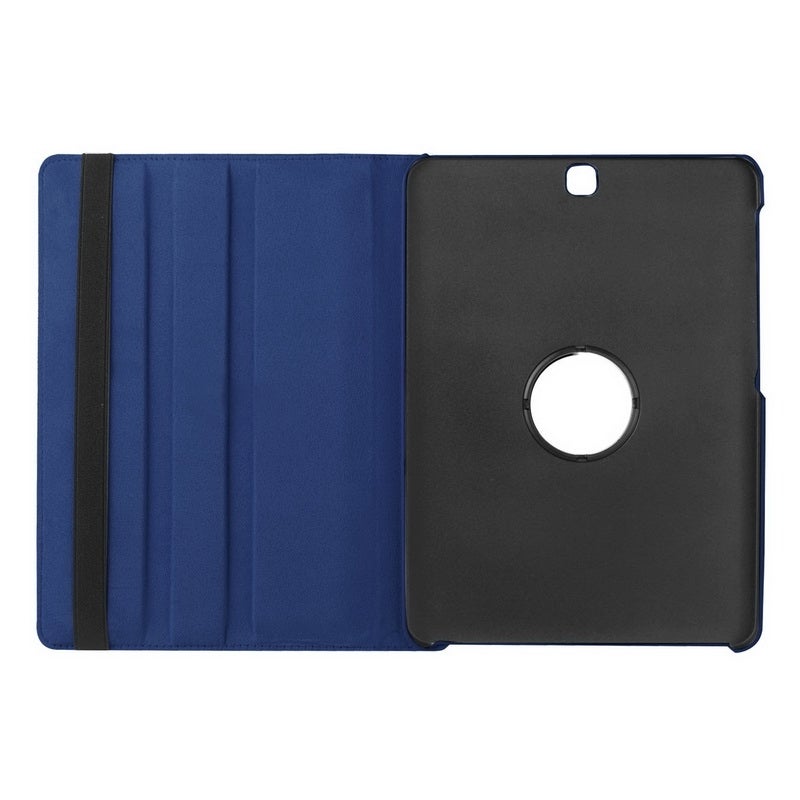 Litchi Texture 360 Degree Rotation Leather Case With Holder For Galaxy Tab S2 9.7 / T815 / T810(Dark Blue) - Image 4