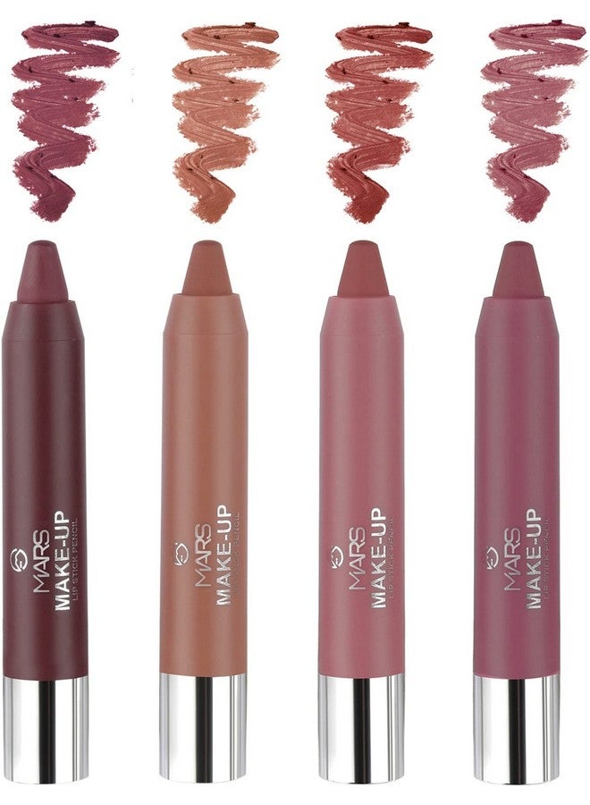 MARS Hd Pigmented Matte Lipstick Pack Of 4 (Multicolor, 15.5 G) - Image 2