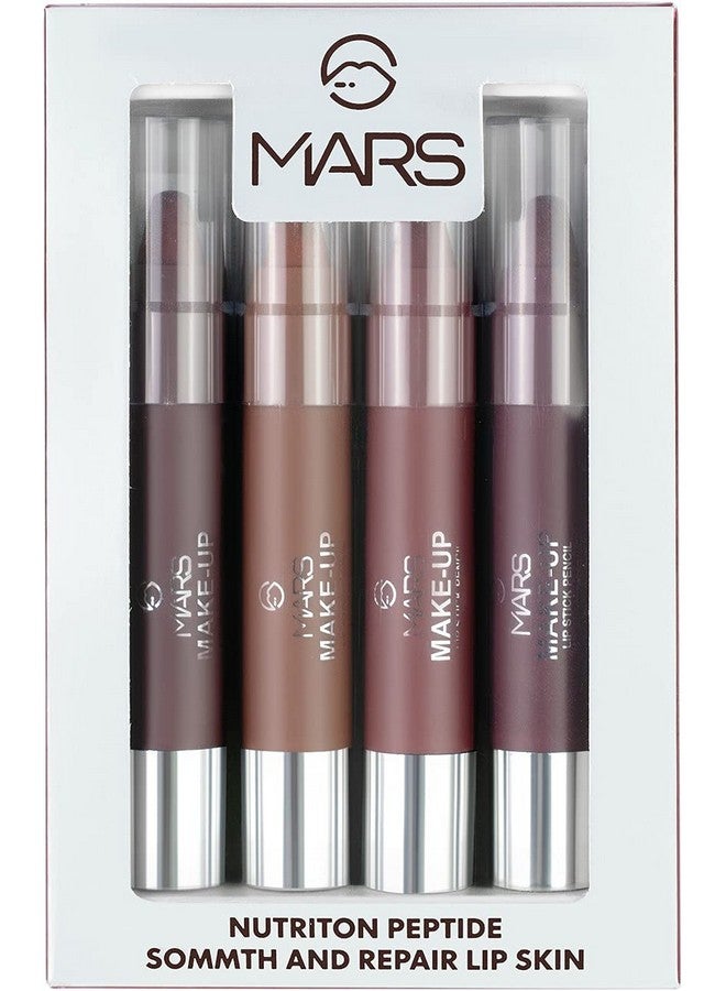 MARS Hd Pigmented Matte Lipstick Pack Of 4 (Multicolor, 15.5 G) - Image 3