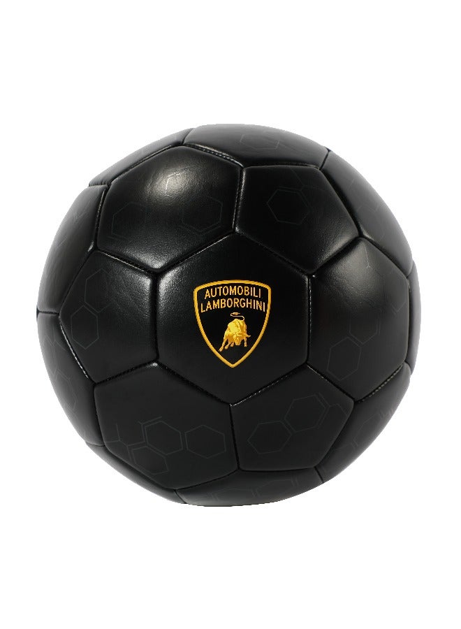 LAMBORGHINI No.5 Pvc Soccer Ball-Black  - Image 2
