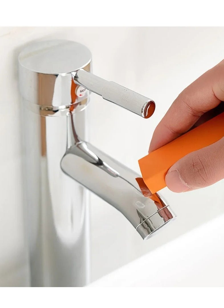AROAQ - 4 Piece Limescale Rubber Bathroom Glass Rust Remover Household Cleaning Tool Rust Brush Easy Clean - Image 1