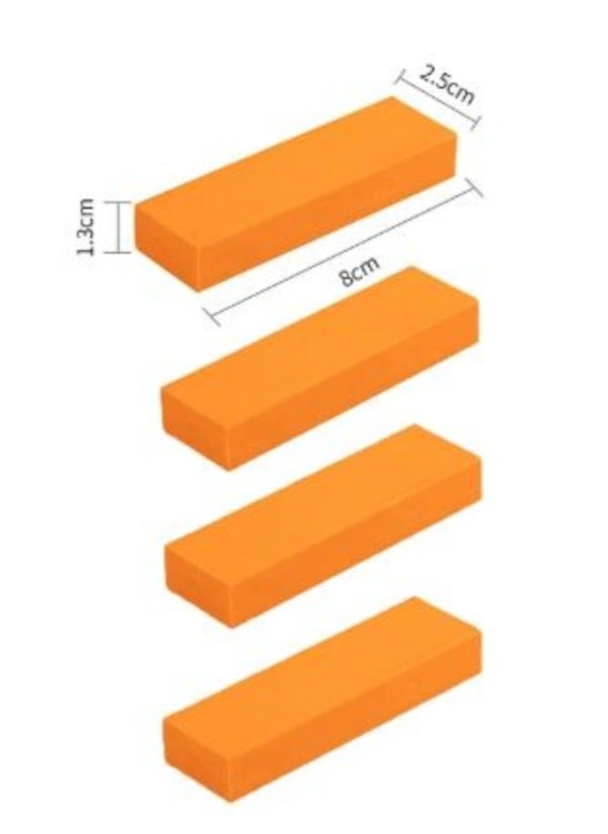 AROAQ - 4 Piece Limescale Rubber Bathroom Glass Rust Remover Household Cleaning Tool Rust Brush Easy Clean - Image 1
