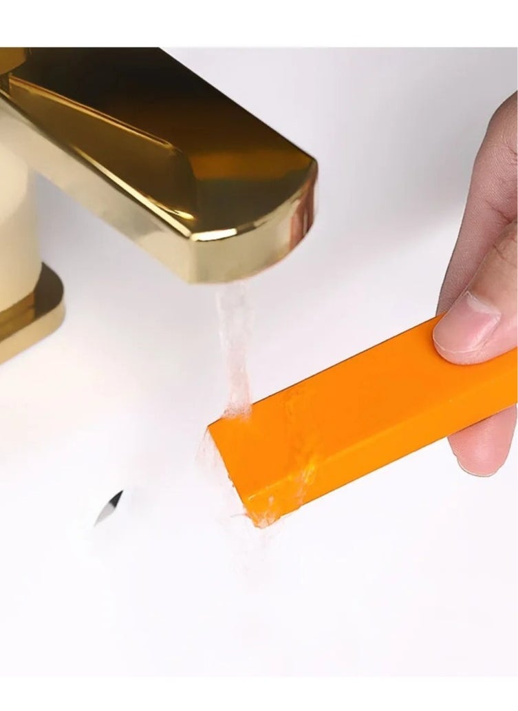 AROAQ - 4 Piece Limescale Rubber Bathroom Glass Rust Remover Household Cleaning Tool Rust Brush Easy Clean - Image 1