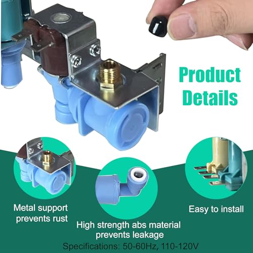Yigiao 242252702 Refrigerator Water inlet Valve for Frigidaire Kenmore Electrolux Crosley, Fridge Water Valve replacement Parts 240531101 241734301 WV2702 AP5671757 240321801 K-76150, 1 Year Warranty - Image 5