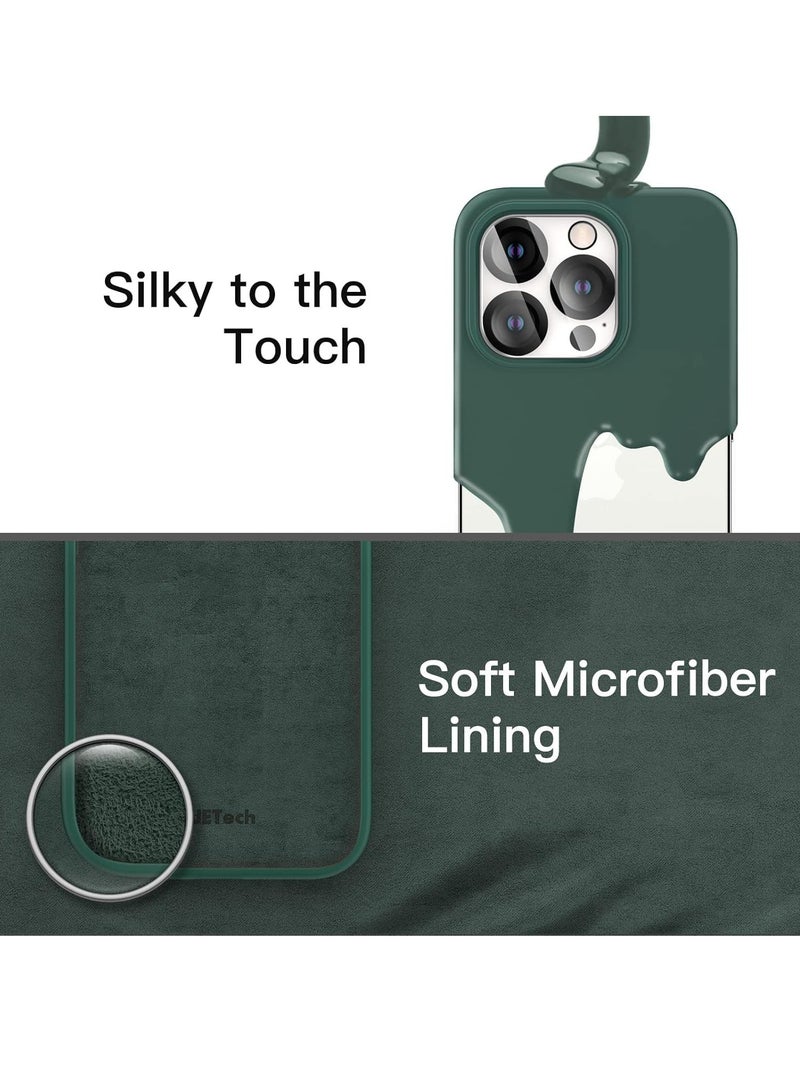 ELTRAZONE iPhone 14 Pro Max Cover, with 2 Pack Screen Protector + 2 Pack Camera Lens Protector, Liquid Silicone [Full Body] Protection Shockproof [Drop Protection] Case 6.7 inches (Green) - Image 5