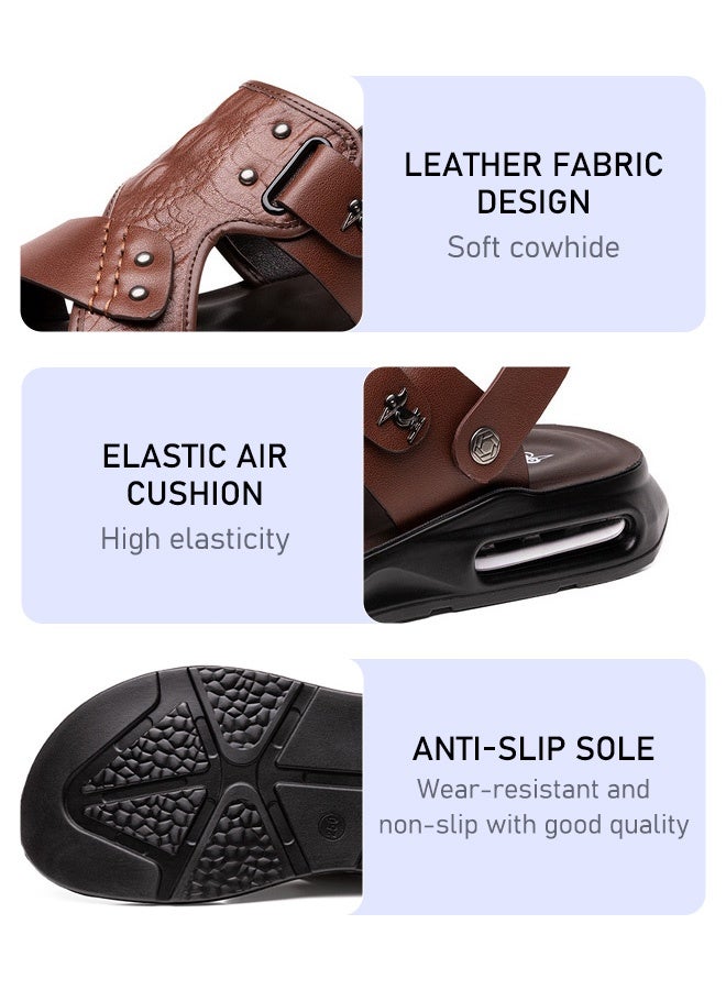 Leather men's sandals  - Image 5