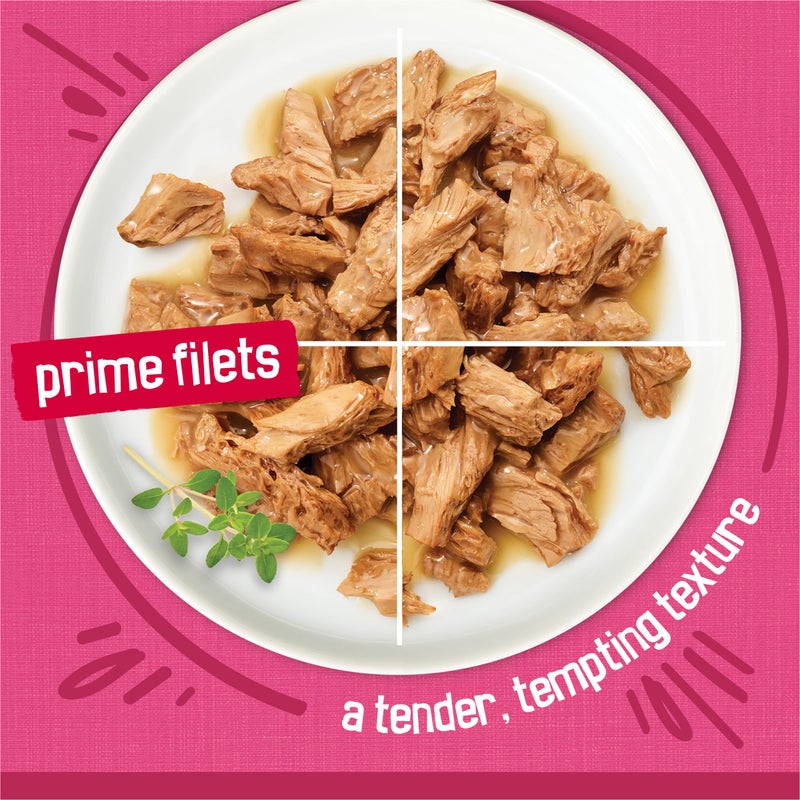 Friskies Purina Friskies Gravy Wet Cat Food Variety Pack, Surfin’ and Turfin’ Prime Filets Favorites - 48 ct. Can - Image 3