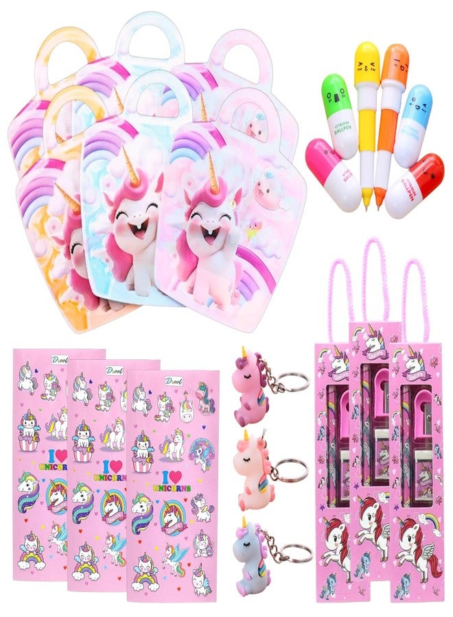 TERA13 Navratri Special Com-bo of Kanjak (Combo of 5 Packs) Unicorn Theme Stationery Gift Set for Girls, Birthday Return Gift for Kids, Best Gi-ft for Kanya Pujan - Image 1