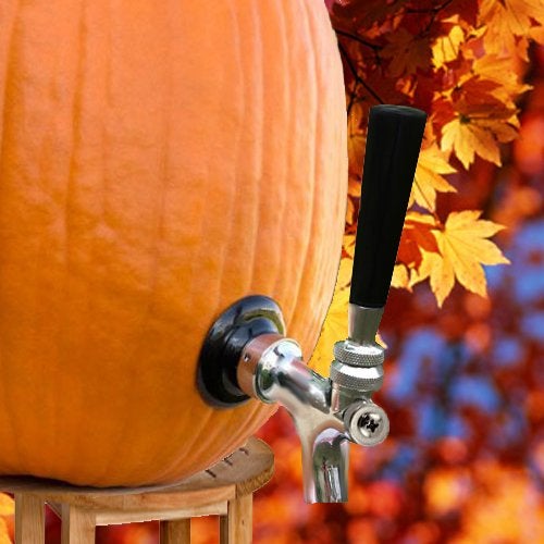 Bev Rite Watermelon and Pumpkin Tap Kit with Self Closing Faucet,Chrome, 3" - Image 2