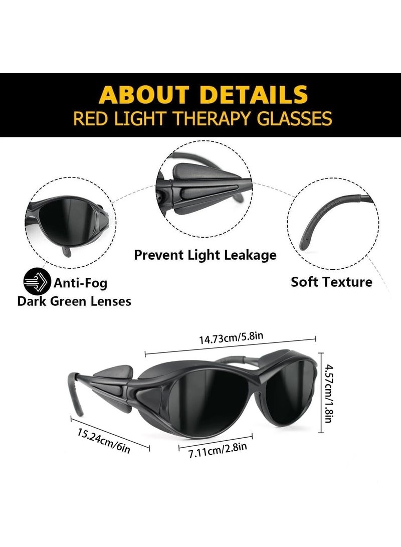 Red Light Therapy Protective Glasses | UV Laser Safety Glasses | Infrared Safety Glasses | Eye Protection for Hair Removal Devices, Beauty Equipment, and Solarium Use - Image 5