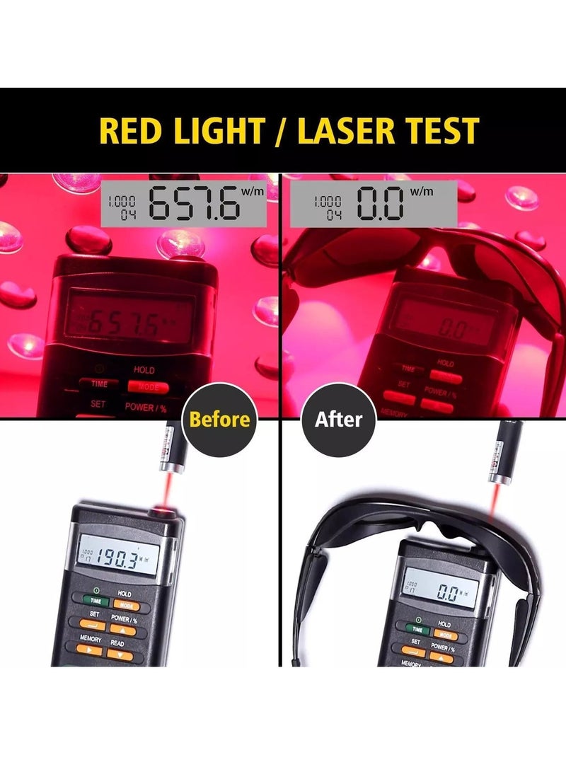 Red Light Therapy Protective Glasses | UV Laser Safety Glasses | Infrared Safety Glasses | Eye Protection for Hair Removal Devices, Beauty Equipment, and Solarium Use - Image 3