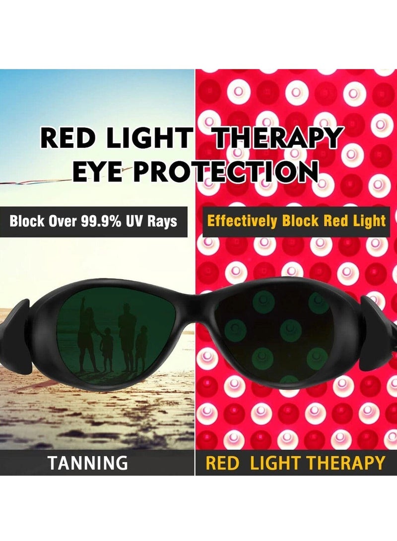 Red Light Therapy Protective Glasses | UV Laser Safety Glasses | Infrared Safety Glasses | Eye Protection for Hair Removal Devices, Beauty Equipment, and Solarium Use - Image 2