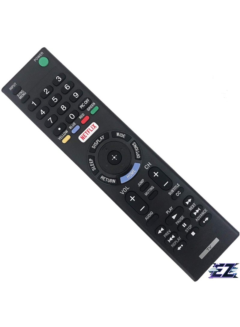 ELTRAZONE Replacement Remote Control for Sony KDL-55W650D KDL-55W800C XBR-55X855C LED HDTV Smart TV (2016) with battery - Image 2