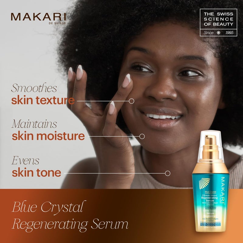 Makari Ultimate Intense Blue Crystal Regenerating Serum 50 ml | Anti-Aging and Hydrating Skin Brightening Serum for Face and Body | Skin Care Product with Glutathione, Collagen, and Vitamin C - Image 2