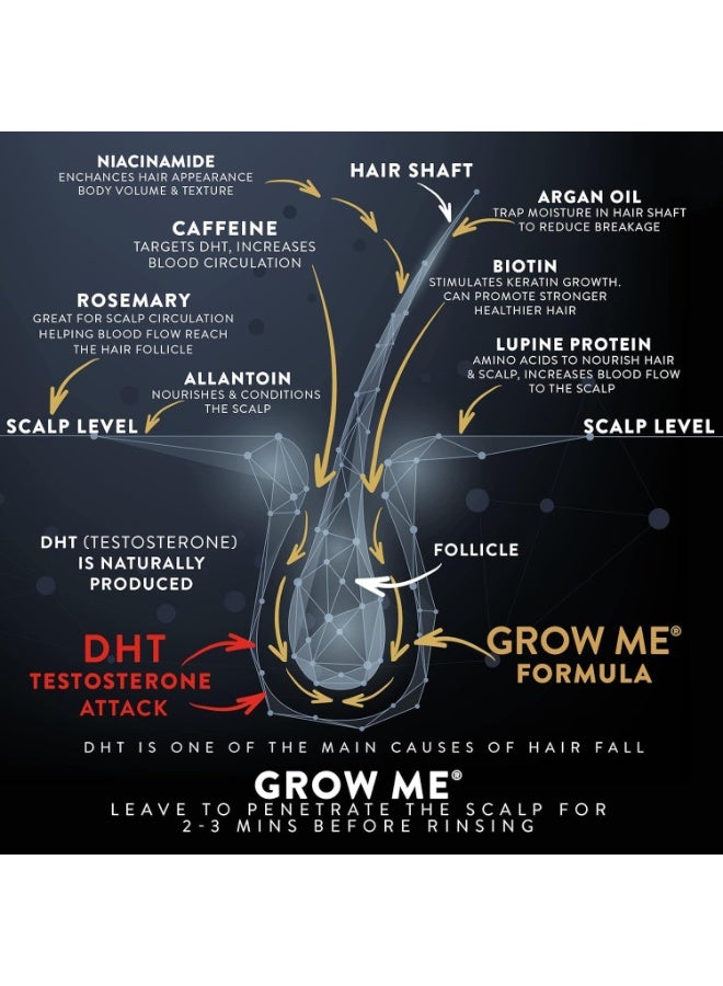 واترمانز شامبو - بيوتين، كافيين، زيت أرغان لترطيب وتجديد الشعر 250 مل وبلسم - بلسم لنمو الشعر 250 مل - Image 4