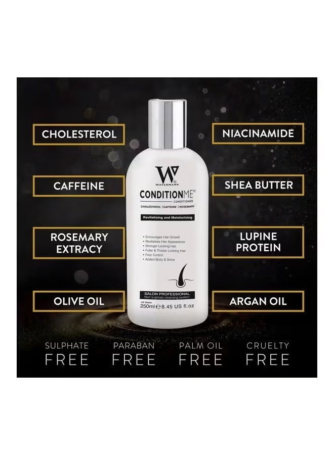 واترمانز شامبو - بيوتين، كافيين، زيت أرغان لترطيب وتجديد الشعر 250 مل وبلسم - بلسم لنمو الشعر 250 مل - Image 3