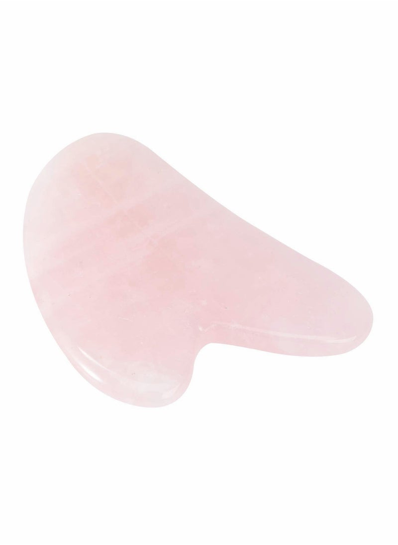 Excefore Rose Quartz Jade Gua Sha Scraping Massage Tool Pink 2X2.2X1.9inch  - Image 2