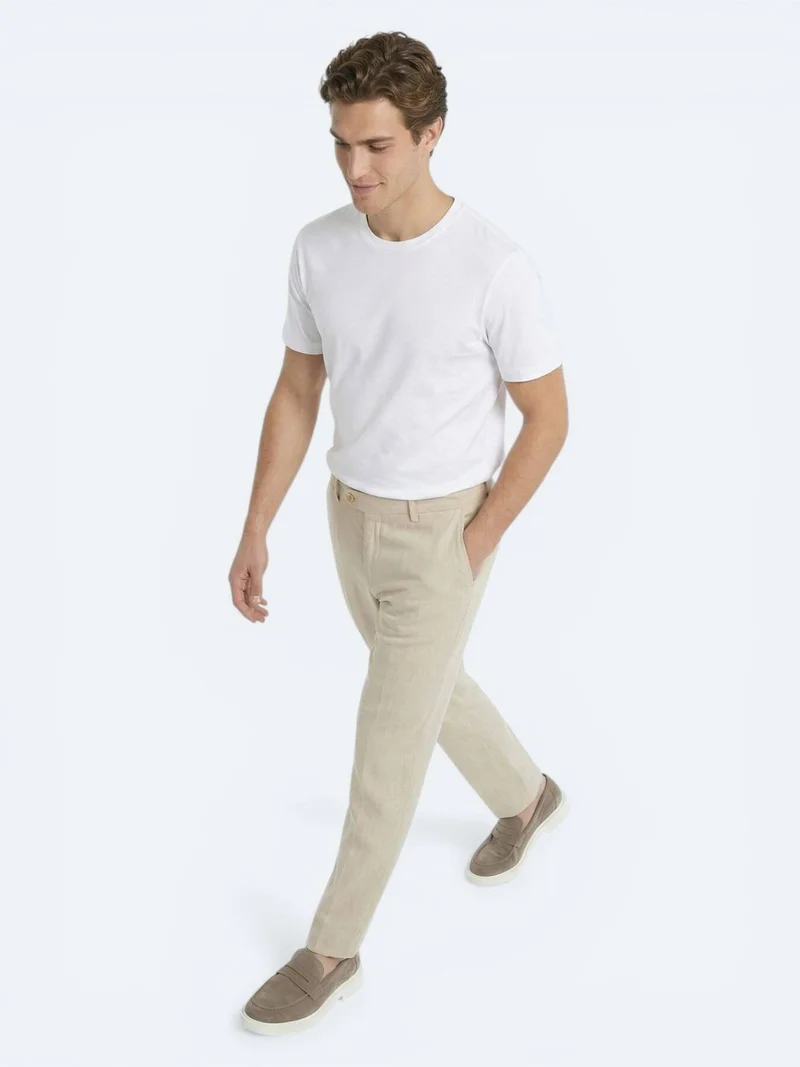 Kip Ecru Plain T-Shirt