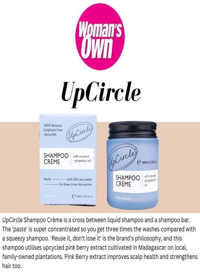 UpCircle Shampoo Crème with Rosemary Oil + Pink Berry 3.52oz - Gentle Formulation To Soothe + Cleanse - Coconut + Grapefruit oil - Natural, Vegan + Cruelty-Free - Image 4