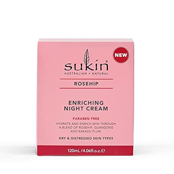 sukin Rosehip Enriching Night Cream for Women - 4.06 oz Cream - Image 2