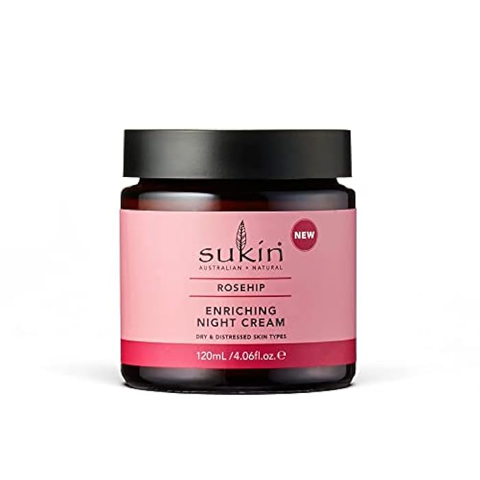 sukin Rosehip Enriching Night Cream for Women - 4.06 oz Cream - Image 1