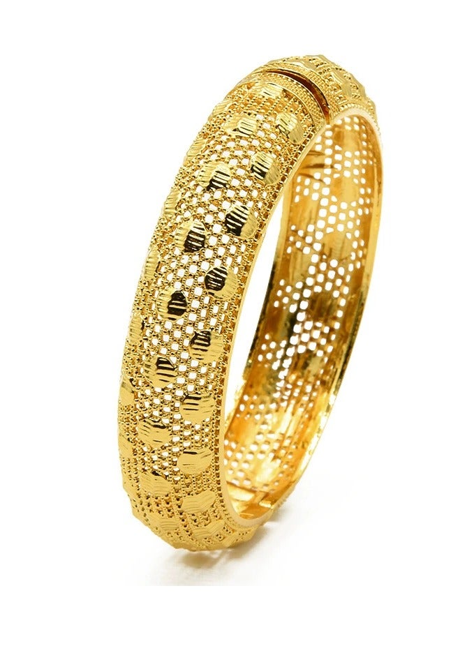 24K Gold-Plated Bride Bracelet Ornaments Wedding Bracelets Bridal Jewelry 1 Piece  - Image 1