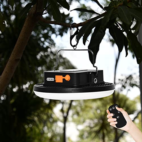 IODOO 16500mAh 60W Rechargeable Camping Light with Remote 3000LM 2700/4000/6500K LED Camping Lantern Portable IP65 Waterproof Tent Lights Power Failur - Image 5