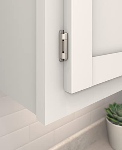 Amerock | Double Demountable Cabinet Hinge | 1/2 inch (13 mm) Overlay Hinge | Burnished Brass | 2 Pack | Self-Closing Hinge | Cabinet Door Hinge - Image 2