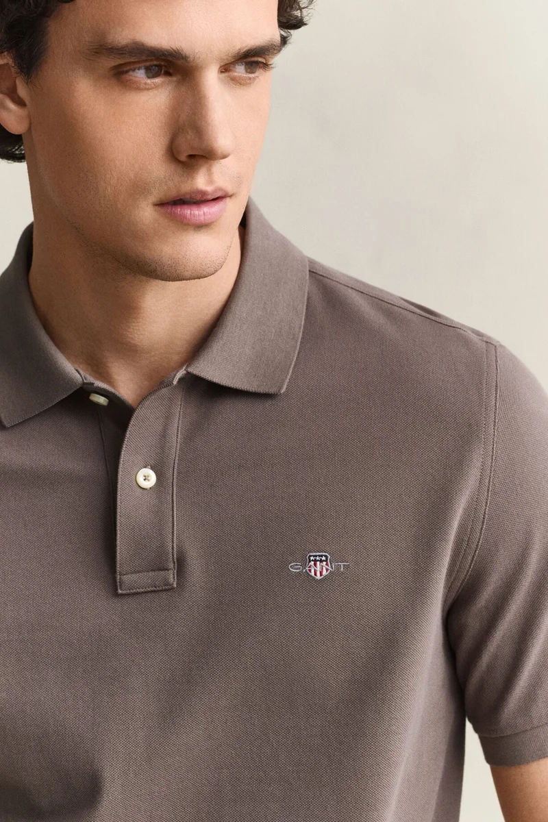 Gant  Reg Shield Ss Pique Polo for Men | Best Price UAE